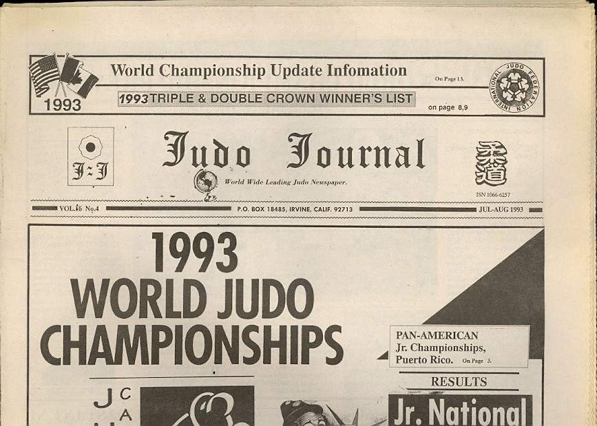 07/93 Judo Journal Newspaper